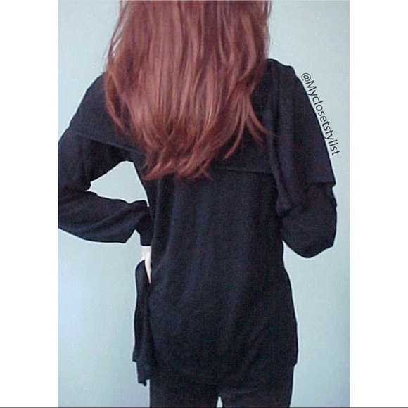 DOLCE & GABBANA CASHMERE Black Wrap Runway Sweater! $2850 NWT NEW w Tag Top OS S - Picture 7 of 8